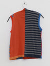 YANYAN KNITS 2025 Fall/Winter Collection: Stand-up Collar Vest (YYK-YYW25-1631-PS) - Color Block Design